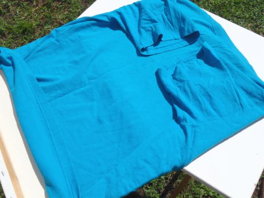 Vintage 1991 Aqua Blue Levis 501 Blue Jeans Cotton T-Shirt L