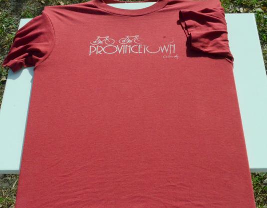 Vintage 1990s Provincetown Bicycles Red T-Shirt M/L