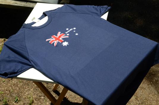 Vintage 1980s Australia Tourist Navy Jersey T-Shirt L/XL