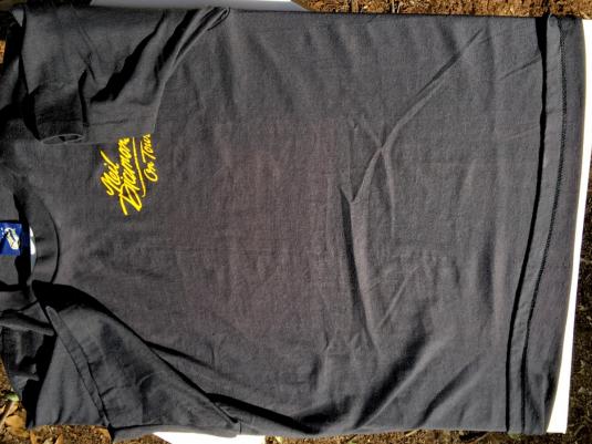 Vintage 1980s Black Neil Diamond On Tour Concert T-Shirt M