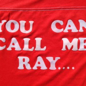 Vintage 1980s You Can Call Me Ray Lettered Red T-Shirt L