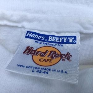 Vintage 1990s Hard Rock Cafe Orlando White Souvenir T-Shirt