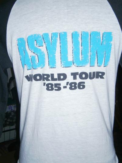 Vintage 3 quater Asylum World Tour 1985-86