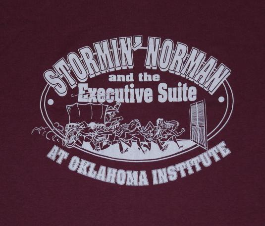 Vintage 1980s Stormin Norman Oklahoma Cowboy T-Shirt