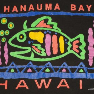 Vintage Hanauma Bay Hawaii Fish Art T-Shirt