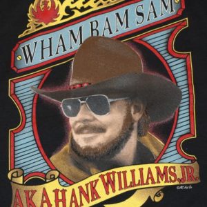 1990s Hank Williams Jr Wam Bam Sam Country Music T-Shirt