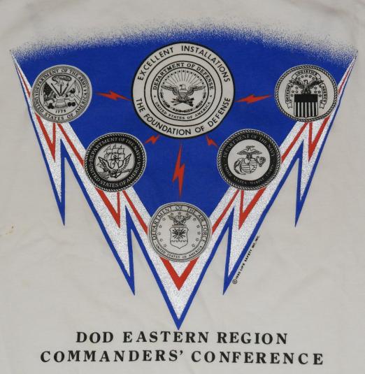 VTG 90s US Department of Defense Reflector T-Shirt DEADSTOCK