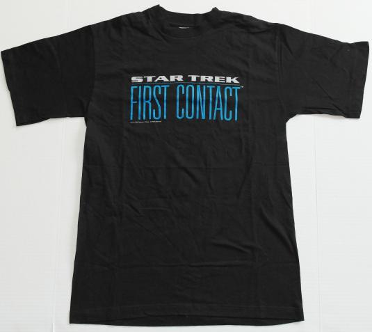 VTG STAR TREK FIRST CONTACT Movie Sci Fi T-Shirt DEADSTOCK