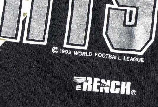 Vtg New York New Jersey KNIGHTS T Shirt WFL World Football