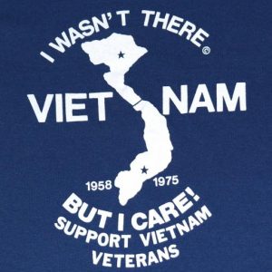 Vintage 1980s Vietnam Viet Nam Veteran Vet Support T-Shirt