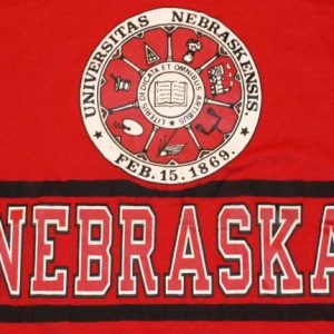 University of Nebraska Dead Stock Champion T-Shirt 1980s