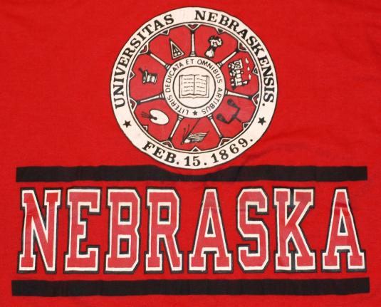 University of Nebraska Dead Stock Champion T-Shirt 1980s