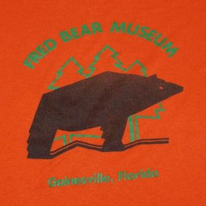 Vintage 1980s Fred Bear Museum Gainesville Florida T-shirt