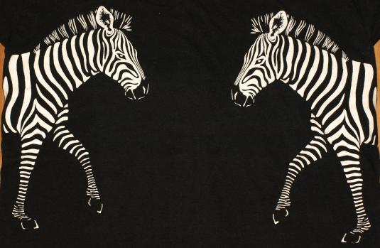 Vintage 1981 All Around Zebra Portland Maine T-Shirt 80s