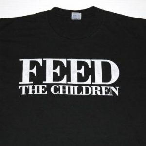 Vintage 1990s FEED THE CHILDREN Black T-Shirt