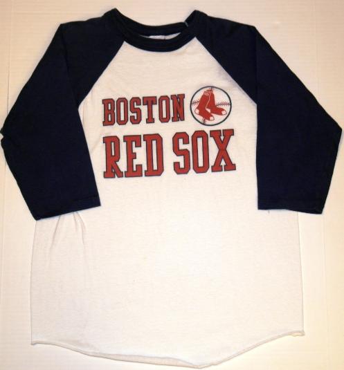 Vintage 1980s Boston Red Sox Baseball Raglan Shirt MLB