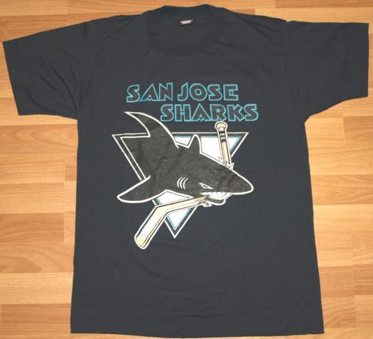 Vintage 1990s SAN JOSE Sharks NHL Hockey T-Shirt 90s Tee