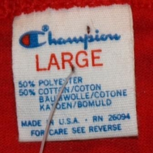 University of Nebraska Dead Stock Champion T-Shirt 1980s