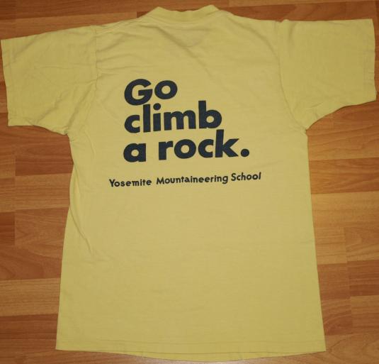Vintage Yosemite Mountaineering School Rock Climbing T-Shirt
