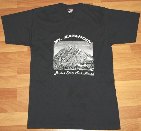 Vintage Maine Mt Katahdin Appalachian Trail T-Shirt