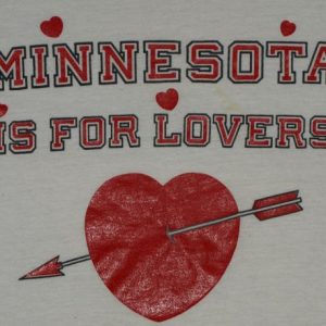 Vintage Minnesota Is For Lovers Heart Ringer T-Shirt