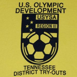 Vintage 80s USA Olympic Soccer Futbal T-Shirt