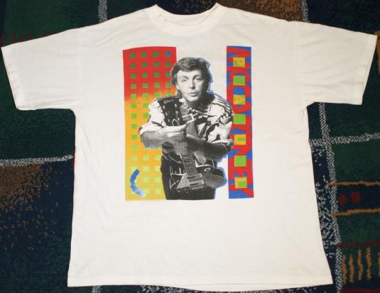 Vintage 1989 Paul McCartney Concert Tour Shirt Beatles