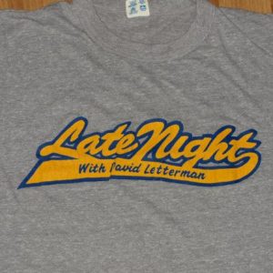 1980s Champion Late Night with Dave Letterman T-Shirt