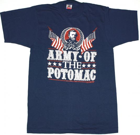 Vintage 1980s Army of the Potomac Civil War Blue T-Shirt