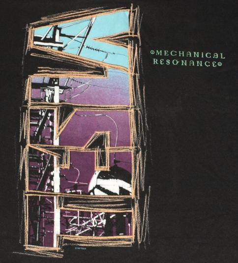 Vintage 1987 TESLA Mechanical Resonance Concert Tour T-Shirt