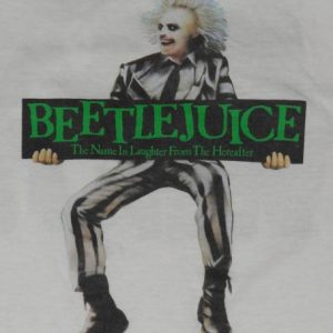 VTG 1980s BEETLEJUICE Original Horror Comedy Movie T-Shirt