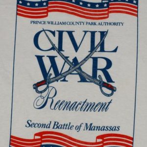 Vintage Civil War Reenactment Battle of Manassas T-Shirt