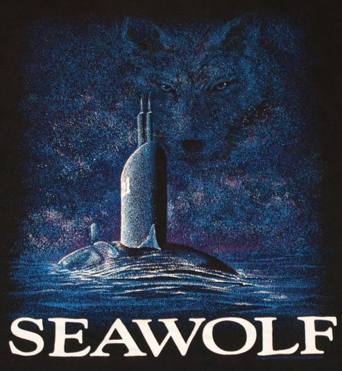 Vintage Sea Wolf Submarine Video Game Black T-Shirt