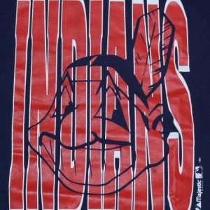 Vintage 1992 CLEVELAND INDIANS MLB Baseball T-Shirt 1990s