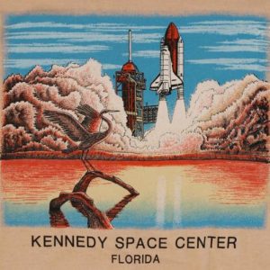 Vintage SPACE SHUTTLE Kennedy Space Center T-shirt Deadstock
