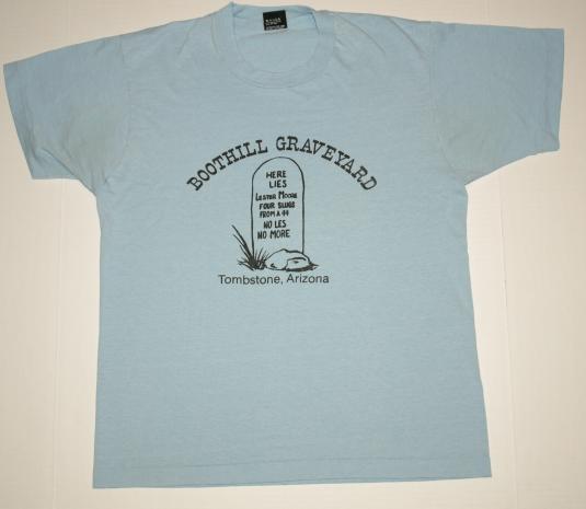 Vintage Tombstone Arizona Boothill Grave T-Shirt Blue