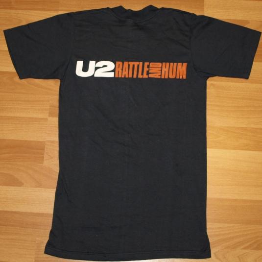 Vintage 1980s U2 RATTLE AND HUM T-Shirt Concert Tour