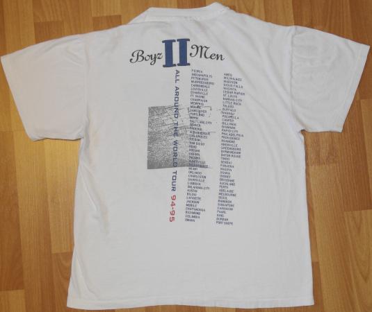 Vintage 1990s BOYS II MEN BOYS2MEN ORIGINAL CONCERT T-Shirt