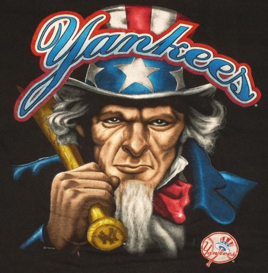 Vintage Uncle Sam NEW YORK YANKEES Baseball Salem T-shirt Defunkd