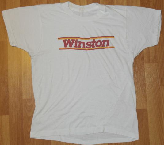 Vintage 1980s Winston Cigarette Logo T-Shirt