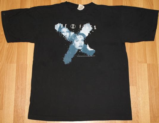 Vintage 1995 X-Files TV Show Logo T-Shirt