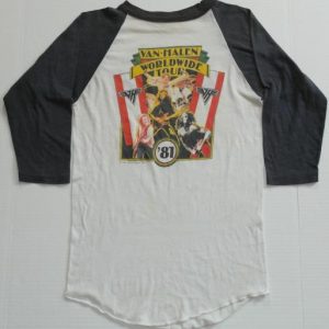 Vintage 1981 VAN HALEN World Tour T-Shirt 1980s