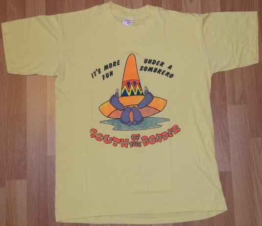 Vintage 1980s South of The Border SombreroSex T-Shirt