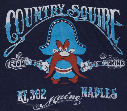 Vintage 1980s Yosemite Sam Naples Maine Soft Thin T-Shirt