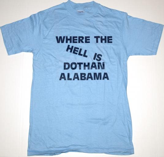 Vintage 1980s Dothan Alabama Blue 80’s T-Shirt
