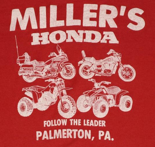 Vintage Millers Honda Motorcycle 50/50 Soft Thin T-shirt