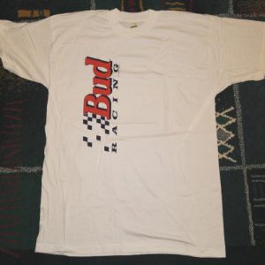 Vintage 1990s BUDWEISER BUD Racing T-Shirt DEADSTOCK