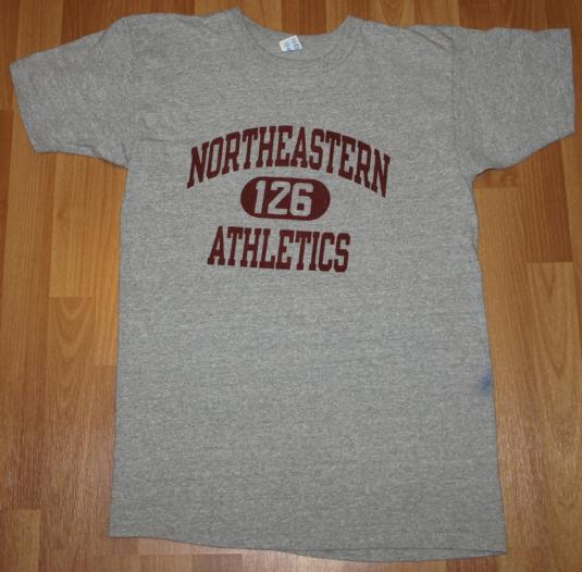 80s Champion Rayon Blend Northeastern Athletics T-Shirt