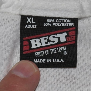 Vintage Fruit of The Loom Best T-Shirt Tags | Brand