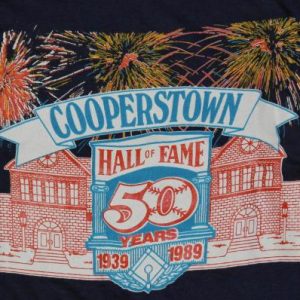 Vintage 1980s Baseball Hall of Fame Cooperstown New York T-s